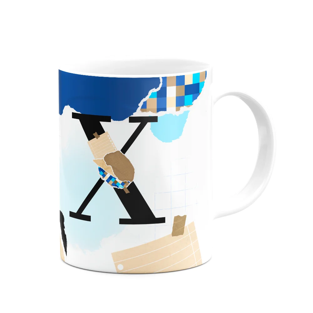Imagem 2 de 3 do produto Caneca Professores - Inicial Do Nome Letra X - 325ml