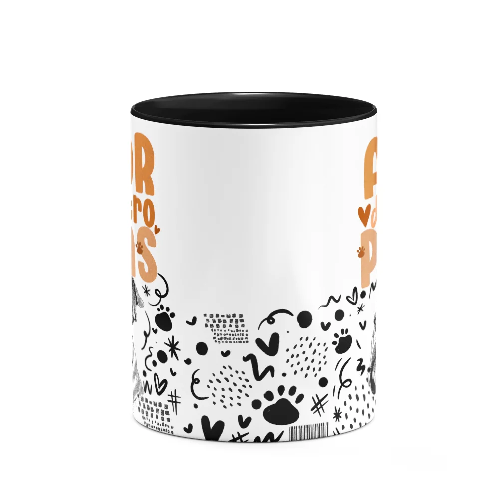 Imagem 3 de 3 do produto Caneca - Amor De Quatro Patas - Buldogue Inglês - B-black