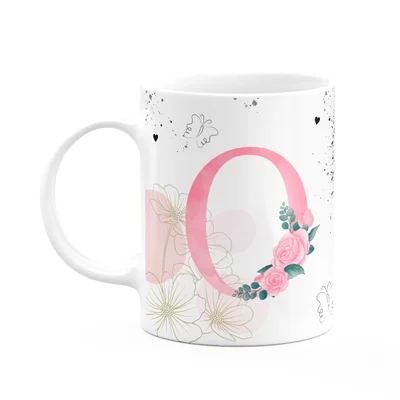 Caneca Motivação - Com Inicial Do Nome Letra O - 325ml