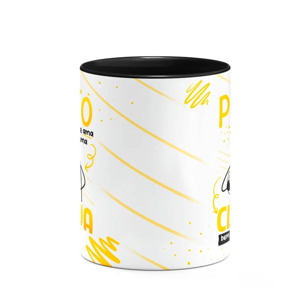 Imagem 3 de 3 do produto Caneca Flork Pais - Que Ama Cerveja Bem Gelada - B-black