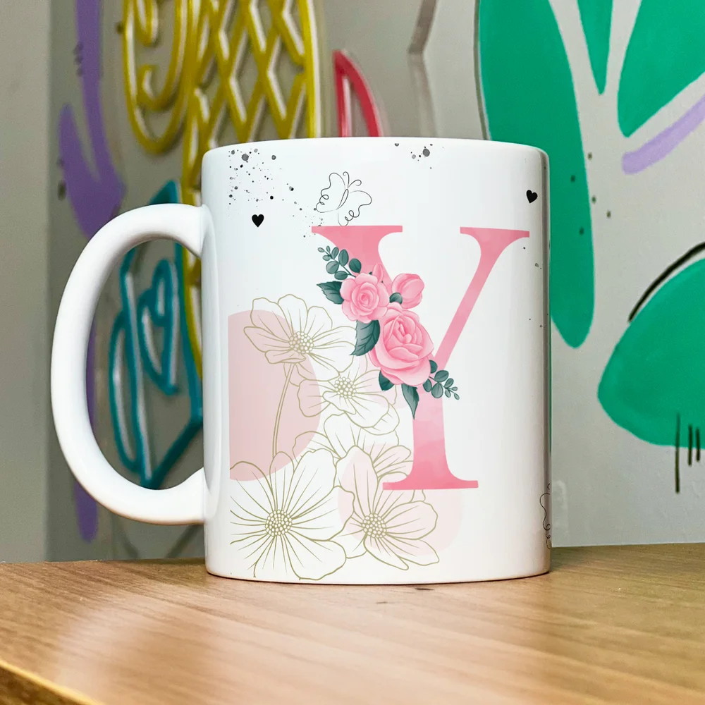 Imagem 4 de 5 do produto Caneca Motivação - Com Inicial Do Nome Letra Y - 325ml