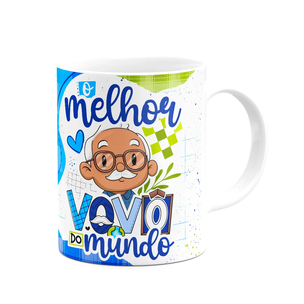 Imagem 2 de 3 do produto Caneca Dos Avós Cartoon - O Melhor Vovô Do Mundo - M7