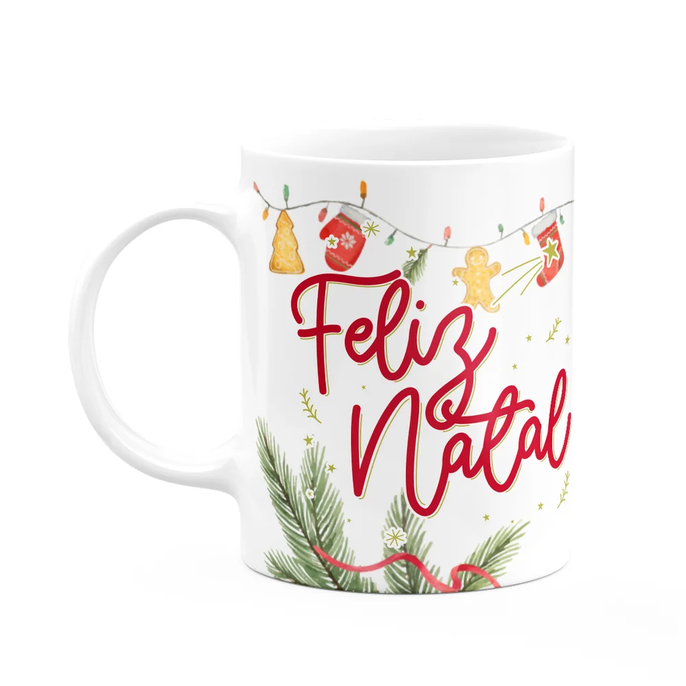 Imagem 3 de 5 do produto Caneca Natal Família - Feliz Natal Mãe - 325ml