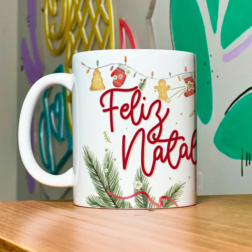 Imagem 4 de 5 do produto Caneca Natal Família - Feliz Natal Mãe - 325ml