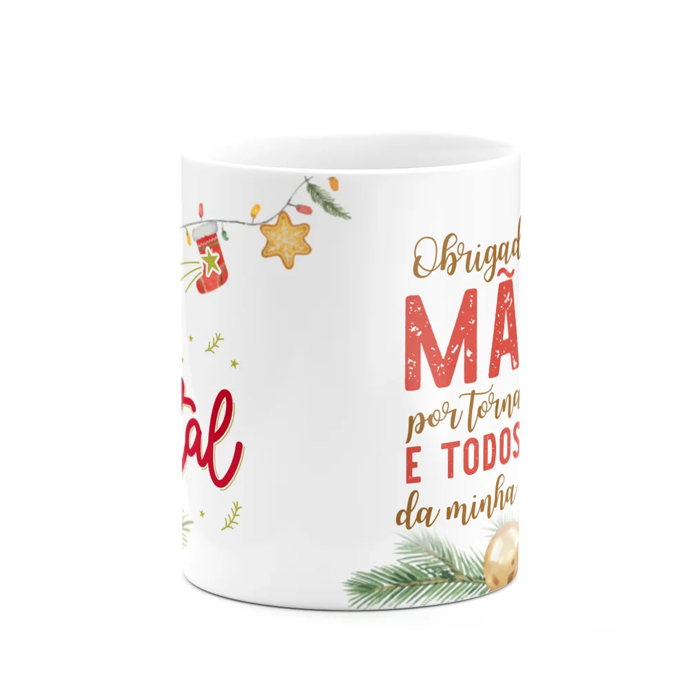 Imagem 5 de 5 do produto Caneca Natal Família - Feliz Natal Mãe - 325ml