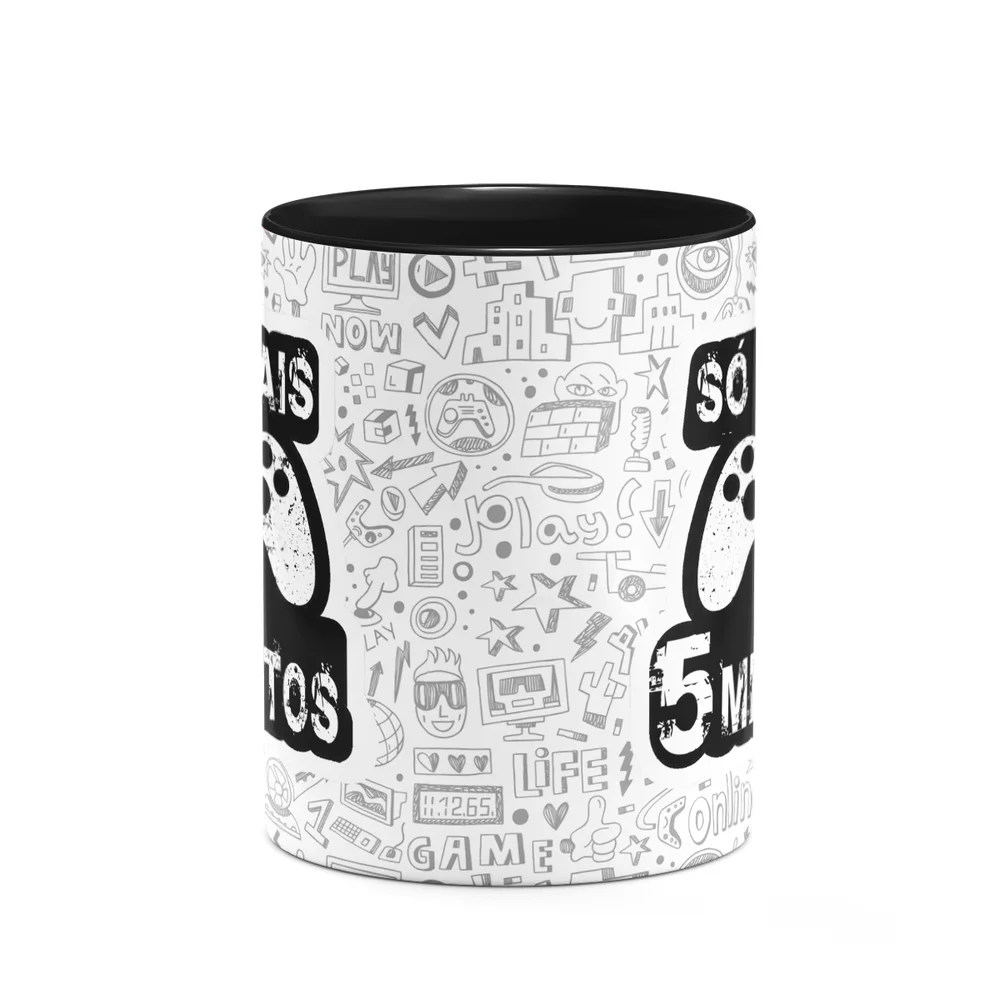 Imagem 3 de 3 do produto Caneca Gamer - Só Mais 5 Minutos - B-black
