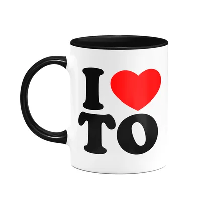 Caneca I Love To - Tocantins - 325ml - B-black