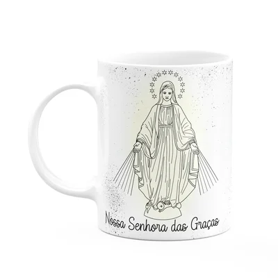 Caneca Religiosa Orações - Nossa Senhora Das Graças