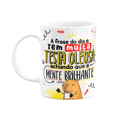 Caneca Divertida Capivaras  - A Frase Do Dia É