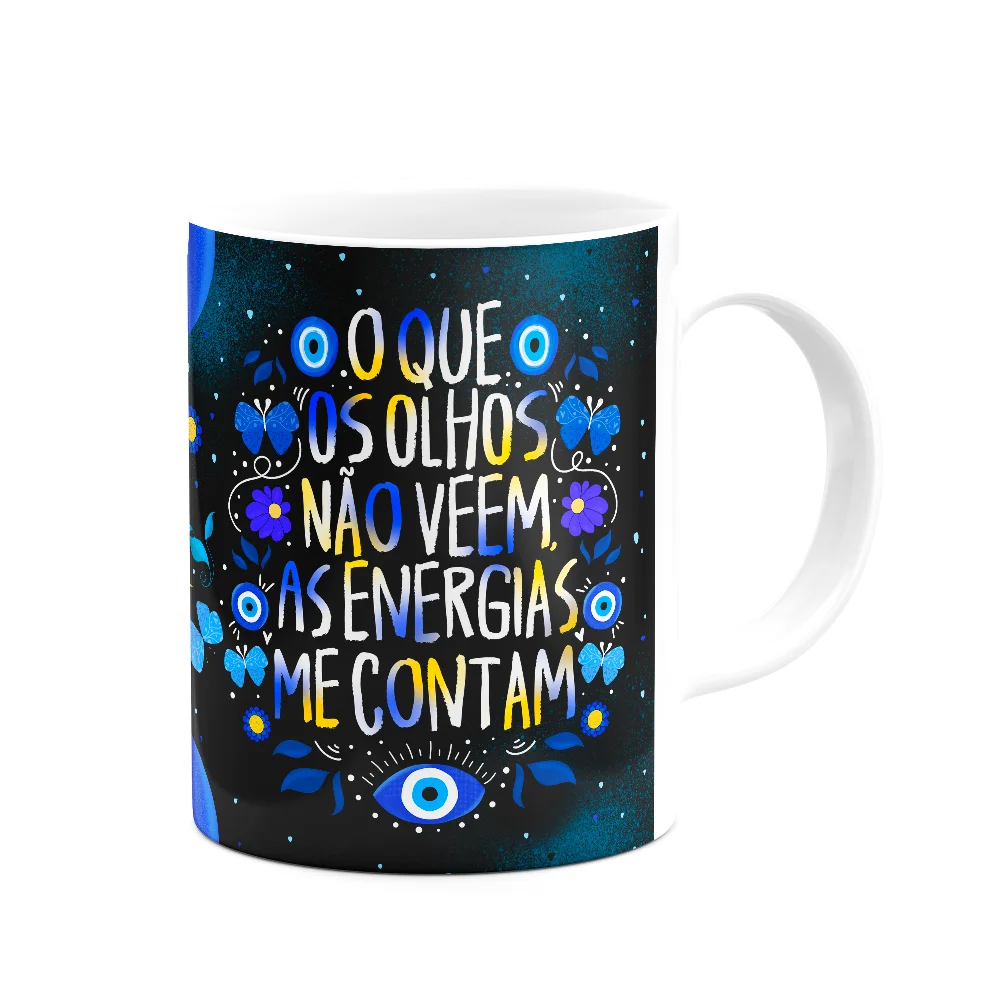 Imagem 2 de 3 do produto Caneca Proteção Olho Grego - O Que Os Olhos Não Vêem B-dark