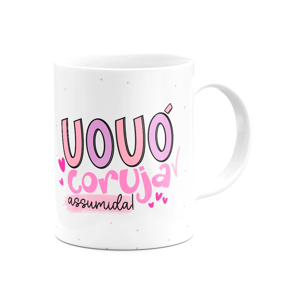 Imagem 2 de 3 do produto Caneca De Avós - Vovó Coruja Assumida - 325ml