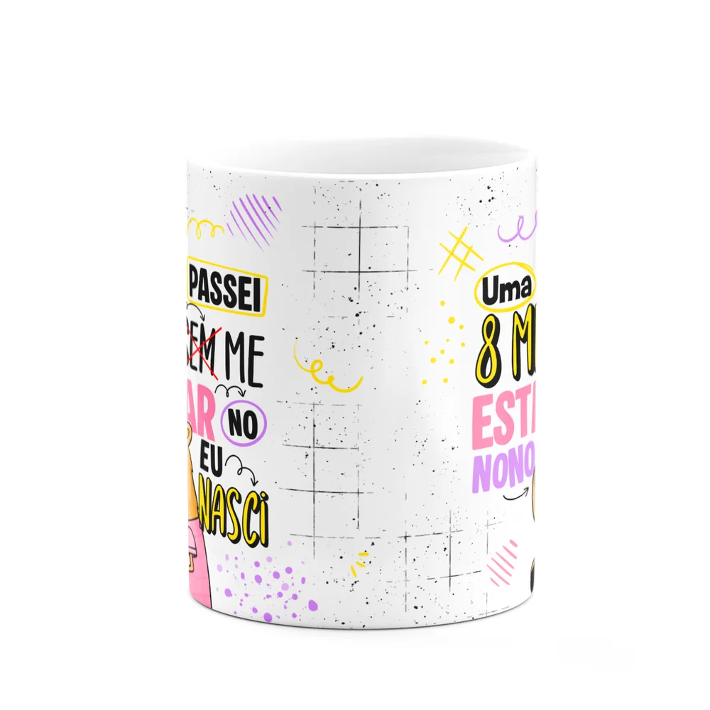 Imagem 3 de 3 do produto Caneca Divertida Capivaras  - 8 Meses Sem Me Estressar