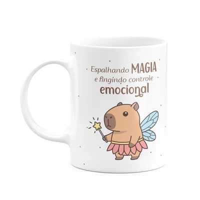 Caneca Divertida Capivaras  - Espalhando Magia
