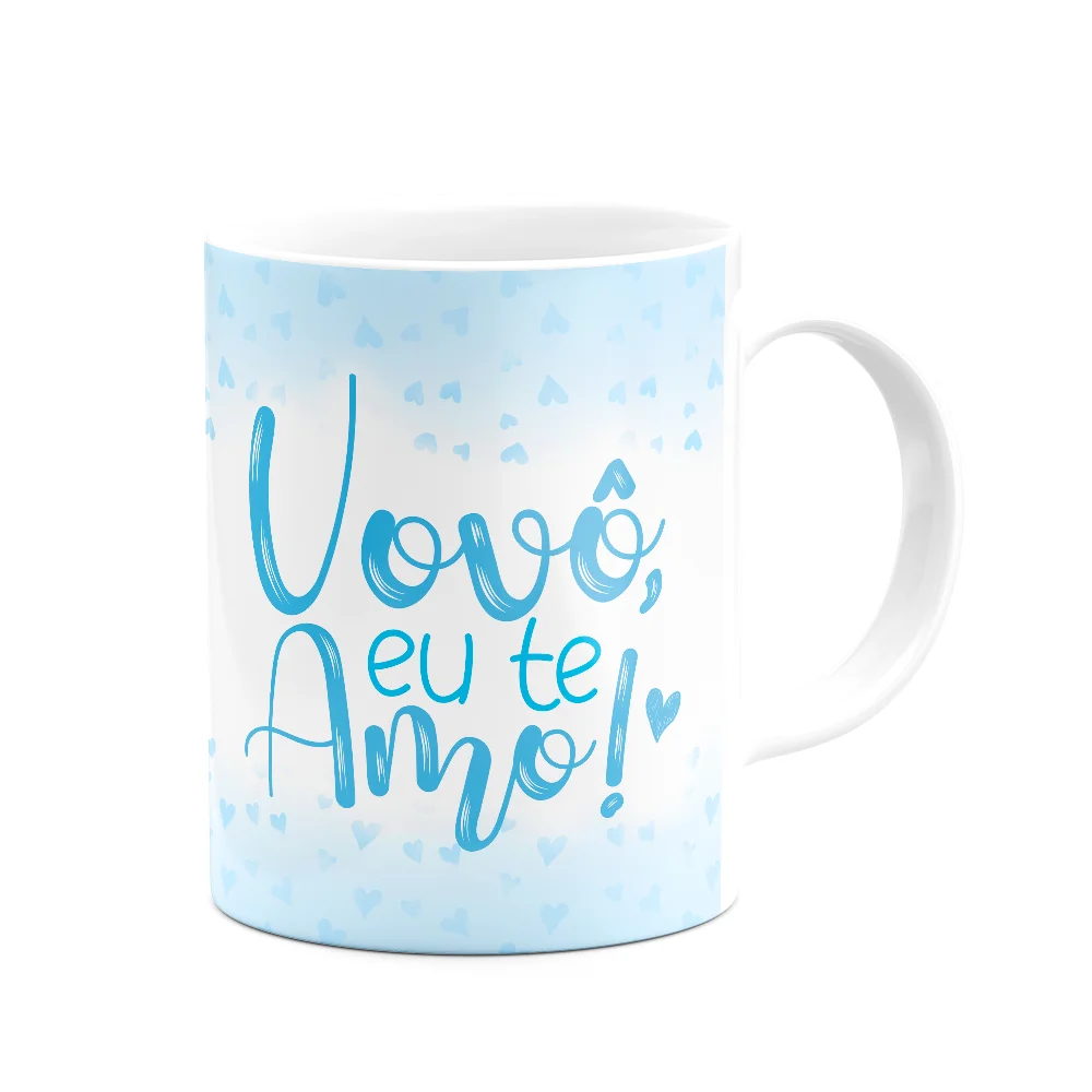 Imagem 2 de 3 do produto Caneca De Avós - Vovô Eu Te Amo - 325ml Branca