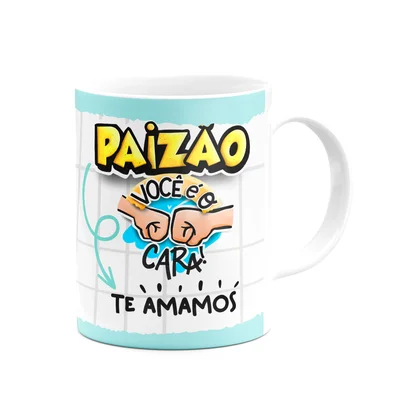 Caneca Pais - Só Os Melhores - Paizão, Nó Te Amamos — foto 2