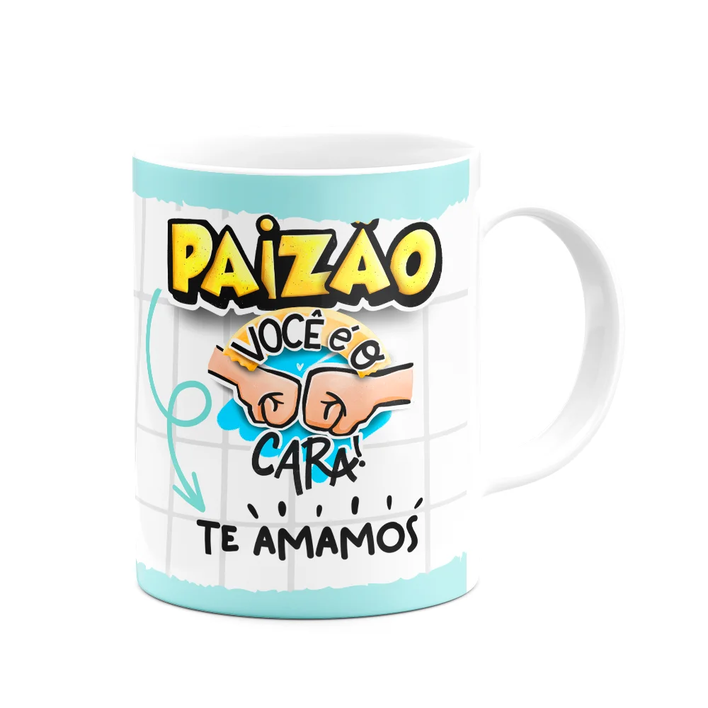 Imagem 2 de 3 do produto Caneca Pais - Só Os Melhores - Paizão, Nó Te Amamos