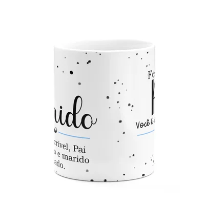Caneca Minimalista Pais - Marido, Pai Maravilhoso E Dedicado — foto 5