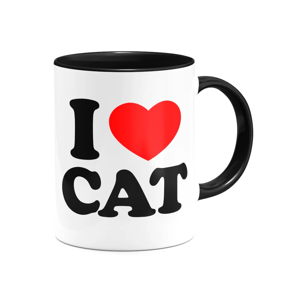 Imagem 2 de 3 do produto Caneca Pet - I Love Cat - 325ml - B-black