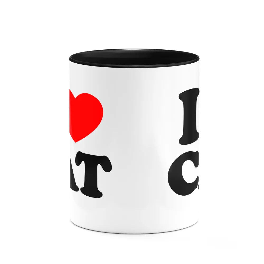 Imagem 3 de 3 do produto Caneca Pet - I Love Cat - 325ml - B-black