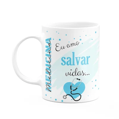 Caneca De Profissões - Sou Médico - 325ml - Branca