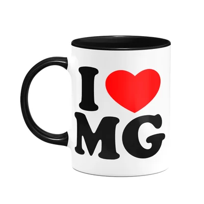 Caneca I Love Mg - Minas Gerais - 325ml - B-black