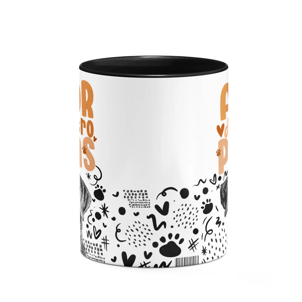 Imagem 3 de 3 do produto Caneca - Amor De Quatro Patas - Rottweiler - B-black