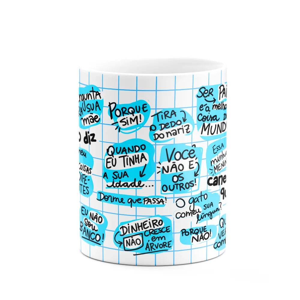 Imagem 3 de 3 do produto Caneca Dia Dos Pais - Todo Paizão Diz - 325ml - Branca