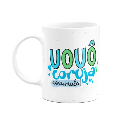Caneca De Avós - Vovô Coruja Assumido - 325ml