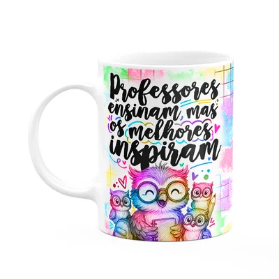 Caneca Professor Coruja - Os Melhores Inspiram - M-colors
