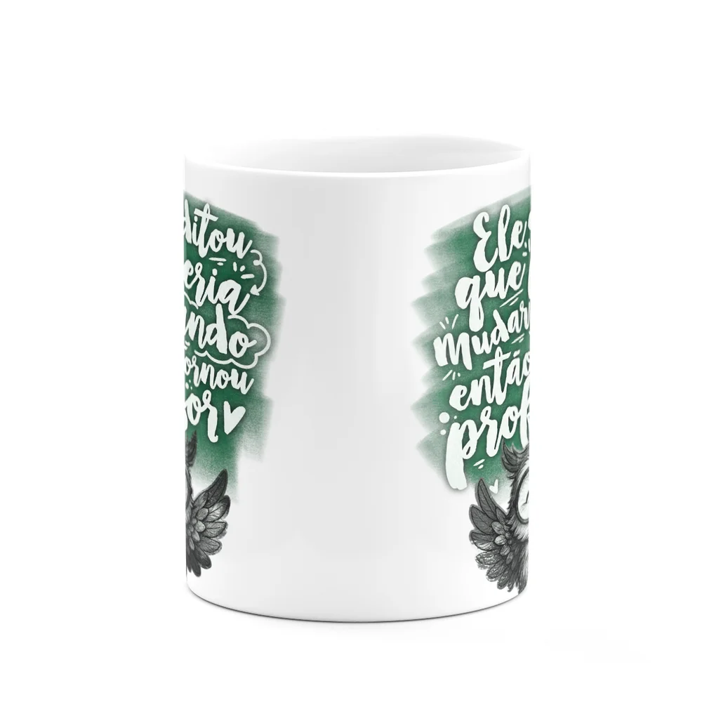 Imagem 3 de 3 do produto Caneca Professor Coruja - Ele Acreditou Que Mudaria O Mundo