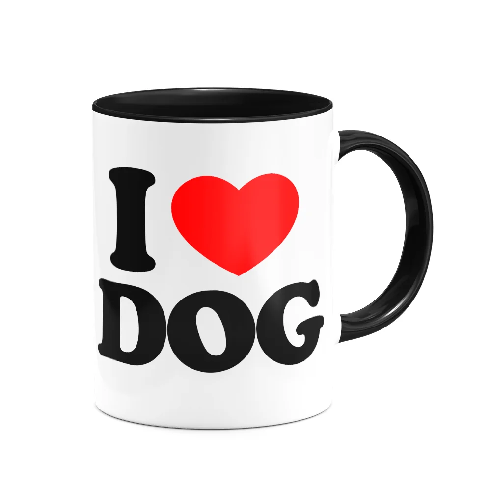 Imagem 2 de 3 do produto Caneca Pet - I Love Dog - 325ml - B-black