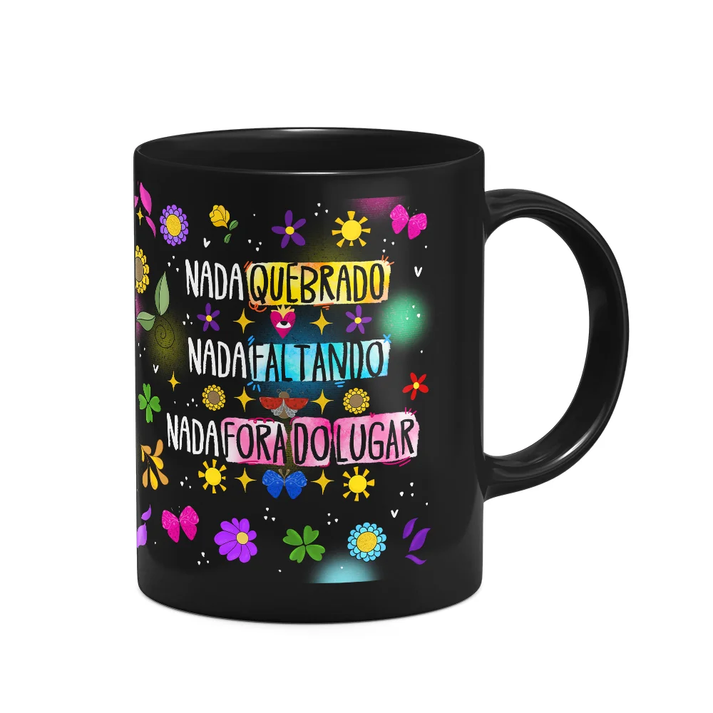 Imagem 2 de 3 do produto Caneca Proteção - Nada Quebrado, Nada Faltando - Preta