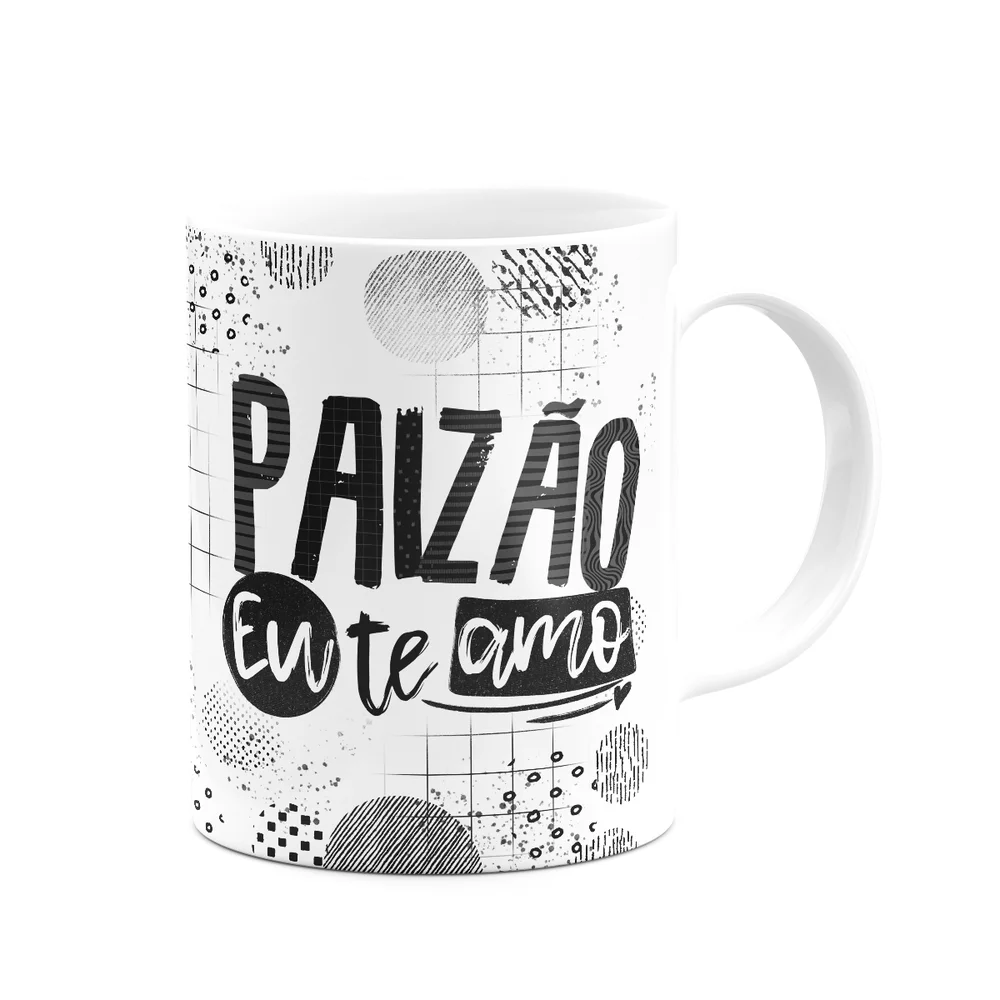 Imagem 2 de 3 do produto Caneca Pais - Paizão, Eu Te Amo! M2 - 325ml - Branca