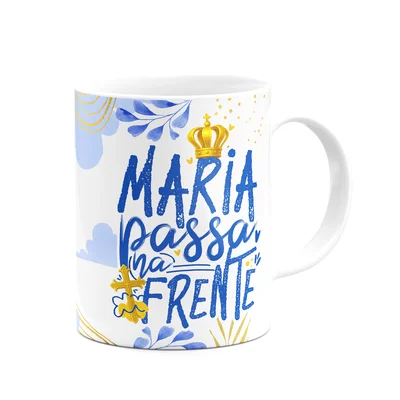 Caneca Religiosa N.s Aparecida - Maria Passa Na Frente — foto 2