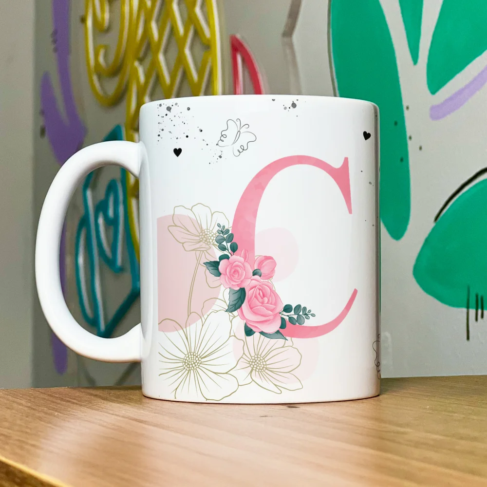 Imagem 4 de 5 do produto Caneca Motivação - Com Inicial Do Nome Letra C - 325ml