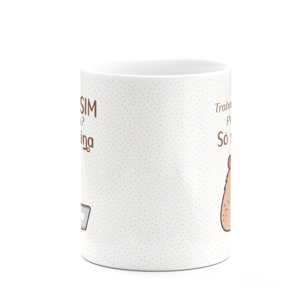 Imagem 3 de 3 do produto Caneca Divertida Capivaras - Trabalhando?