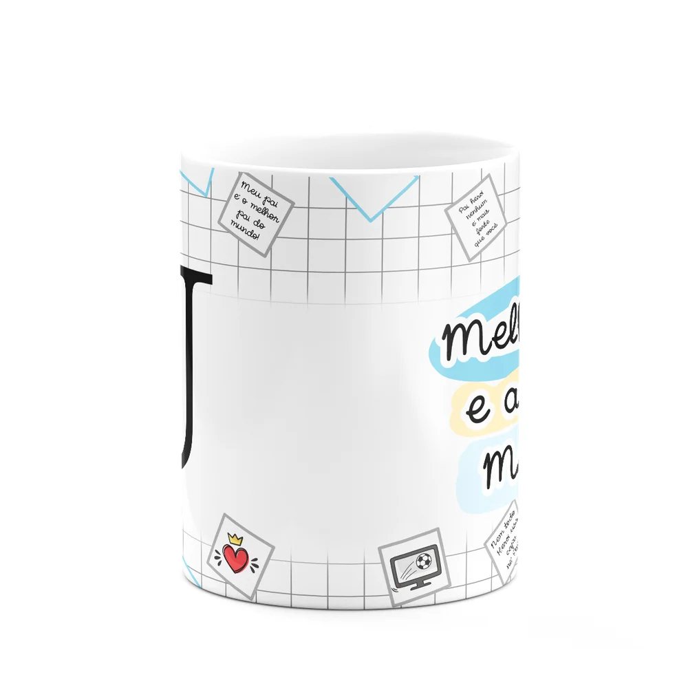 Imagem 5 de 5 do produto Caneca Do Papai - Inicial Do Nome Letra U - 325ml