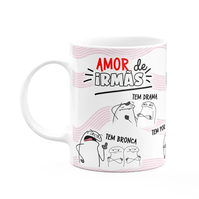 Caneca Flork Irmãos - Amor De Irmãs - M2