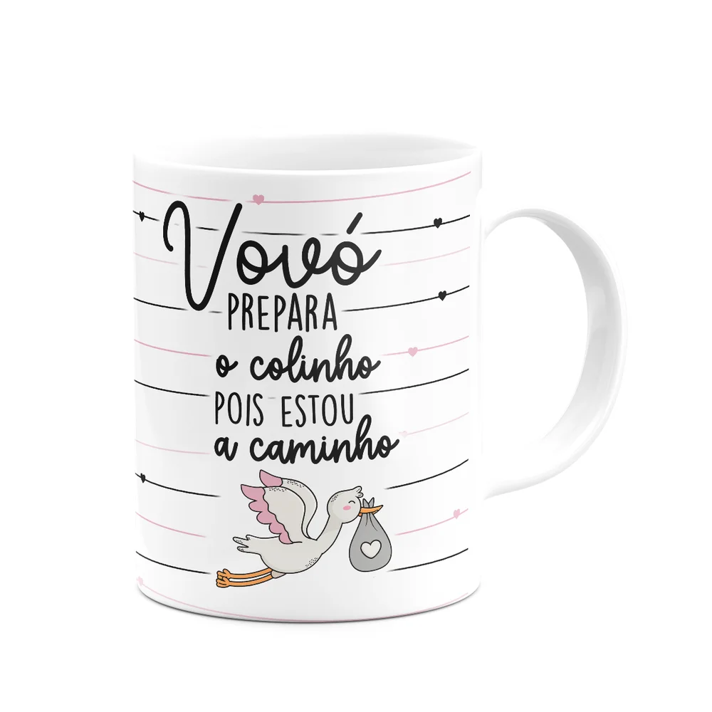 Imagem 2 de 3 do produto Caneca - Vovó, Prepara O Colinho, Estou A Caminho - M3