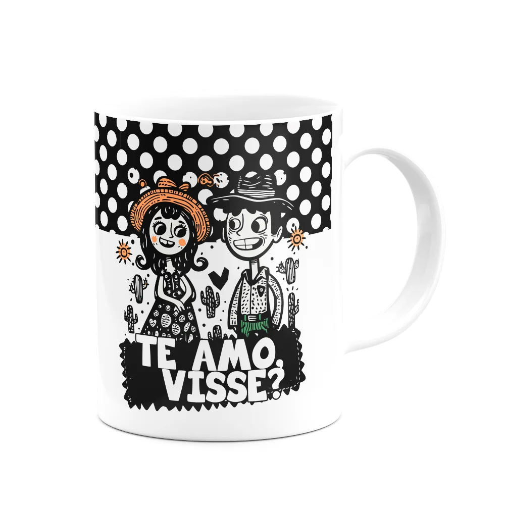 Imagem 2 de 3 do produto Caneca Nordestina - Oxe -te Amo Visse - 325ml