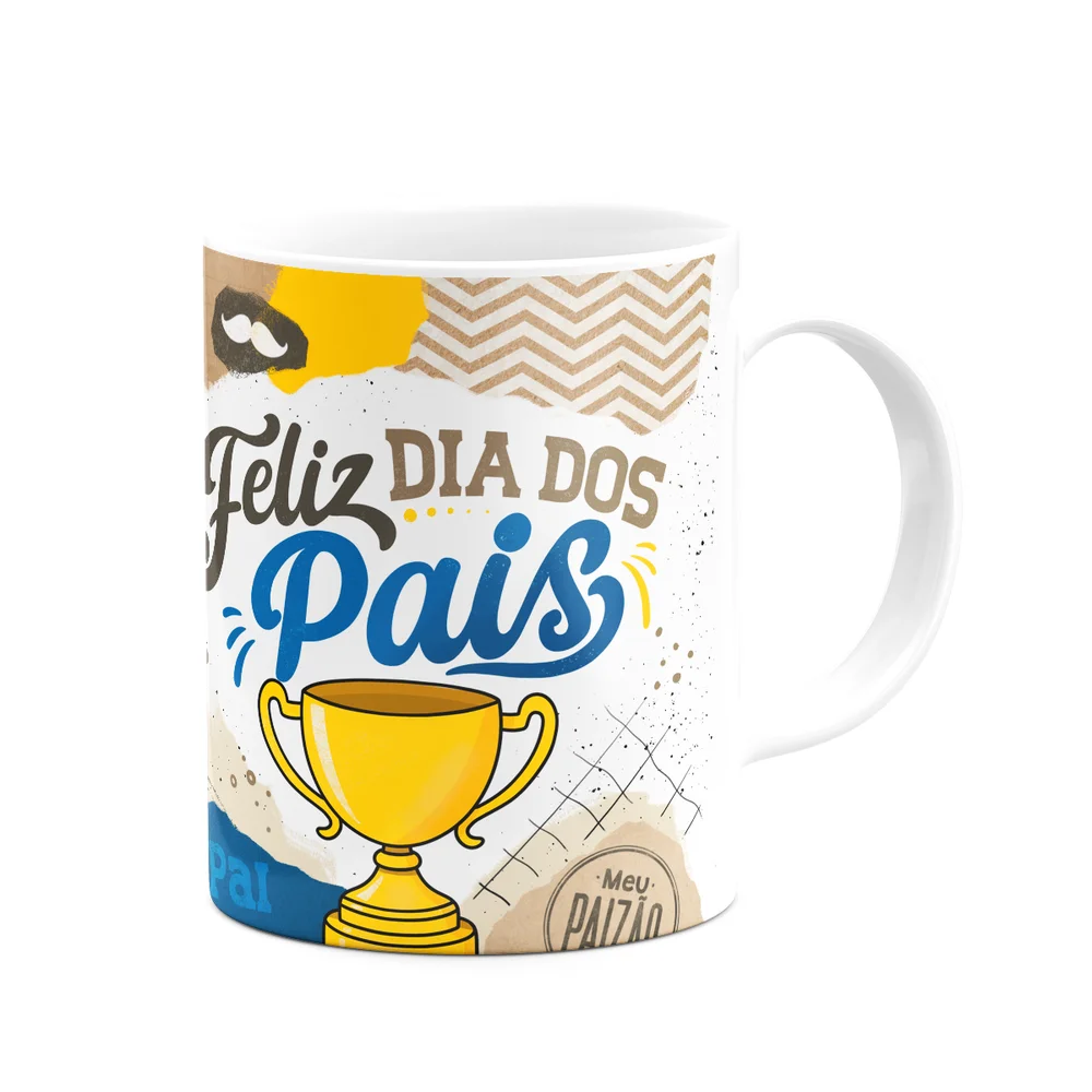 Imagem 2 de 3 do produto Caneca Dos Pais - Feliz Dia Dos Pais Meu Paizão - 325ml