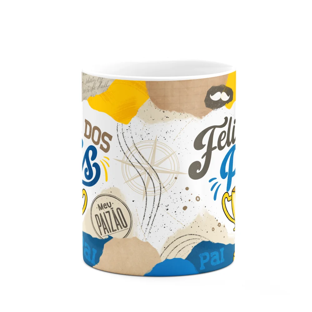 Imagem 3 de 3 do produto Caneca Dos Pais - Feliz Dia Dos Pais Meu Paizão - 325ml