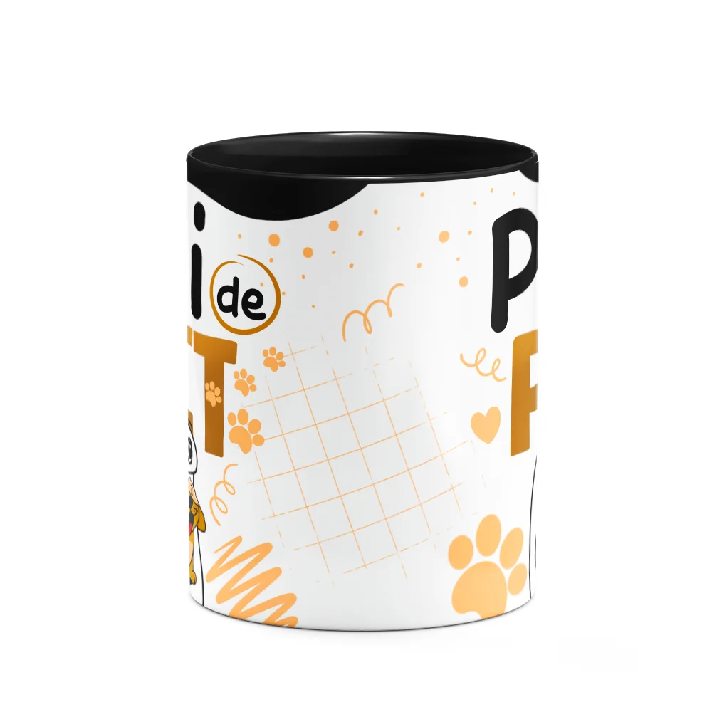 Imagem 3 de 3 do produto Caneca Flork Pais - Pai De Pet - Cachorro - B-black