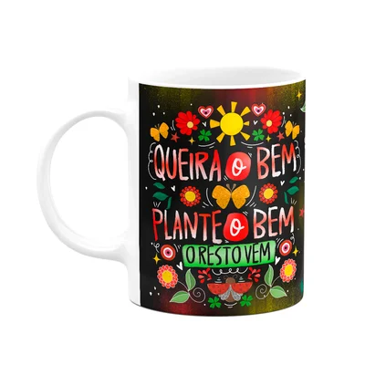 Caneca Proteção - Queira O Bem Que O Resto Vem! B-dark