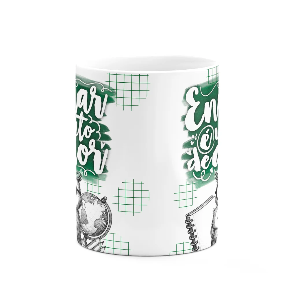 Imagem 3 de 3 do produto Caneca Professor Coruja - Ensinar É Um Ato De Amor