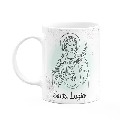 Caneca Religiosa Orações - Santa Luzia - 325ml