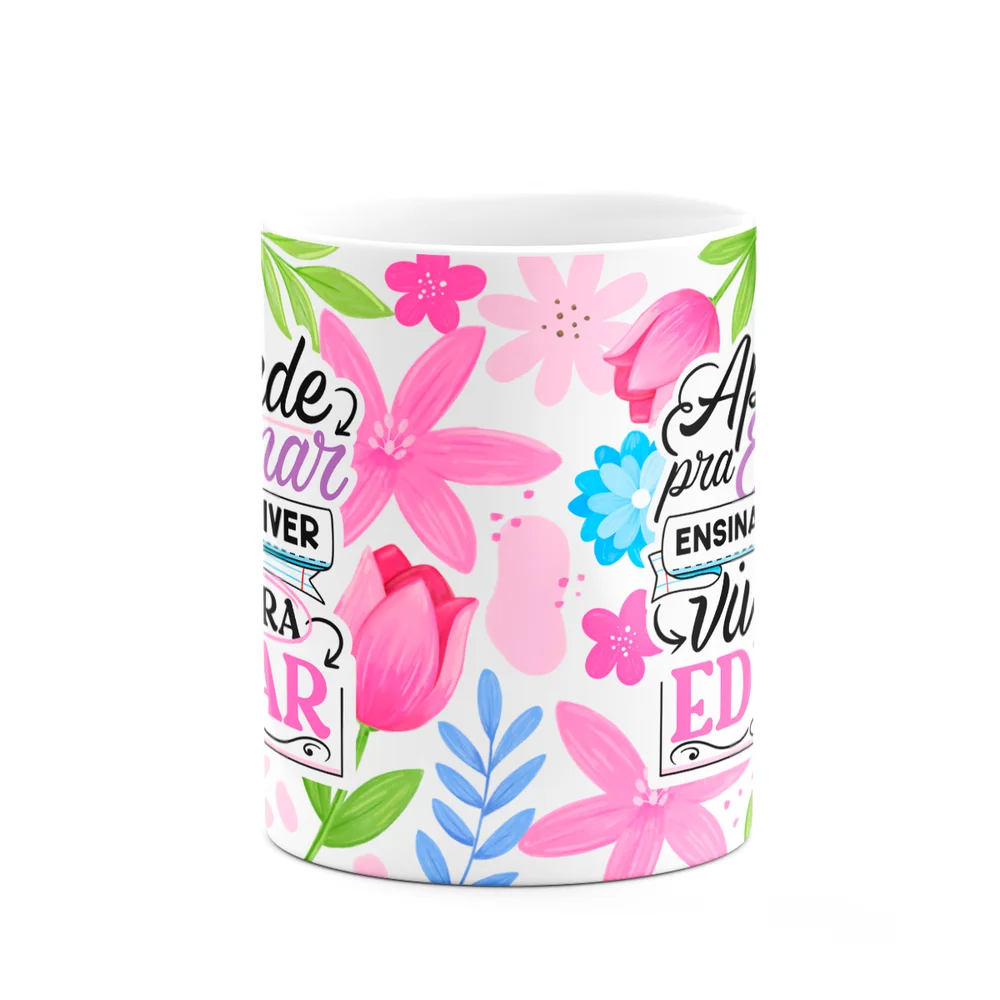 Imagem 3 de 3 do produto Caneca Da Professora - Vive Para Educar - Branca M1