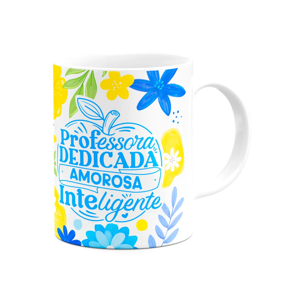 Imagem 2 de 3 do produto Caneca Da Professora - Dedicada, Amorosa, Inteligente - Bcm3