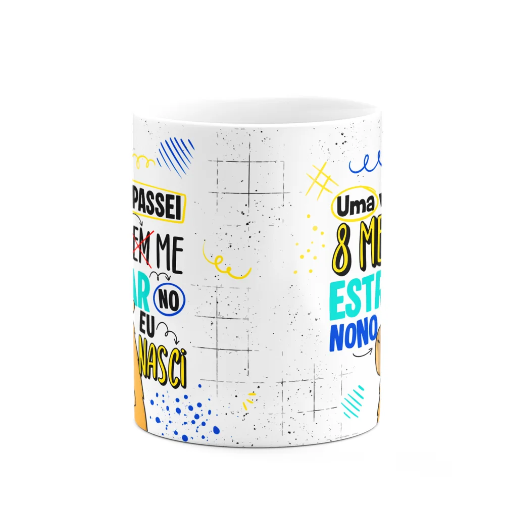Imagem 3 de 3 do produto Caneca Divertida Capivaras  - 8 Meses Sem Me Estressar - M2