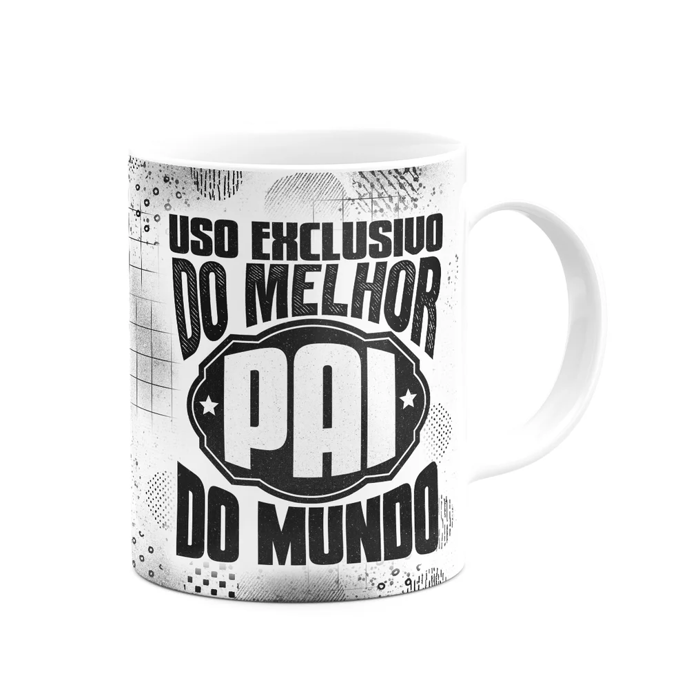 Imagem 2 de 3 do produto Caneca Pais - Uso Exclusivo Do Melhor Pai Do Mundo - M2